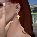 Mushroom Earrings for MP Female4