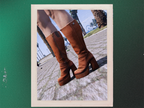 Platform Leather Boots MP Female