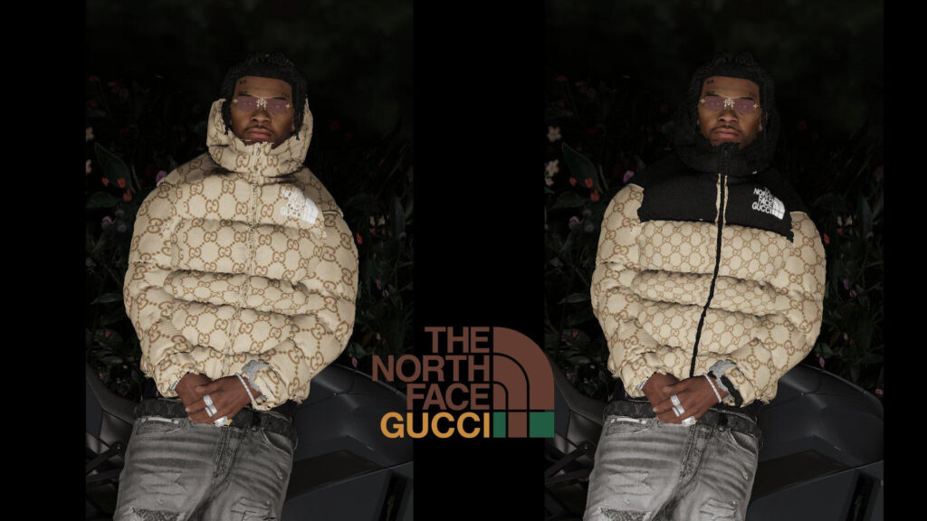 Puffer Jacket North Face Gucci For Franklin 1.0