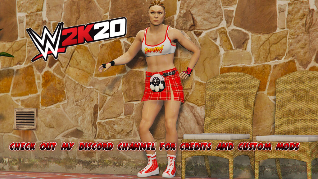 WWE 2K20 | Ronda Rousey [Add-On Ped] 