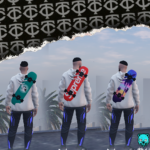 Skateboard on back 1.0