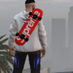 Skateboard on back 1.02