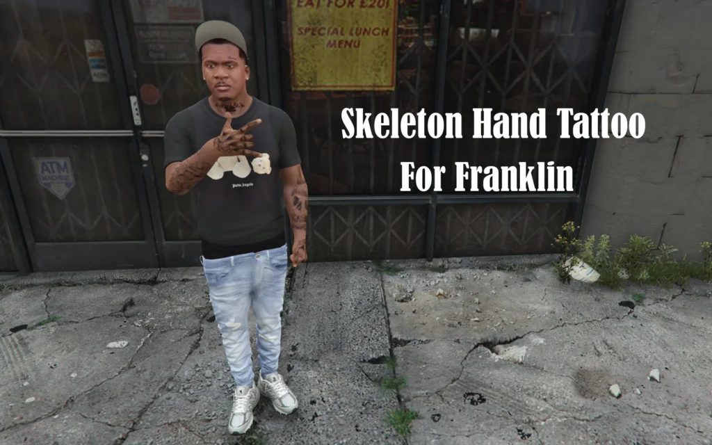 Skeleton Hand Tattoo for franklin