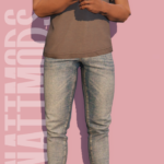Skinny straight jeans for MP Male 1.03