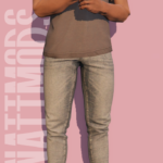 Skinny straight jeans for MP Male 1.04
