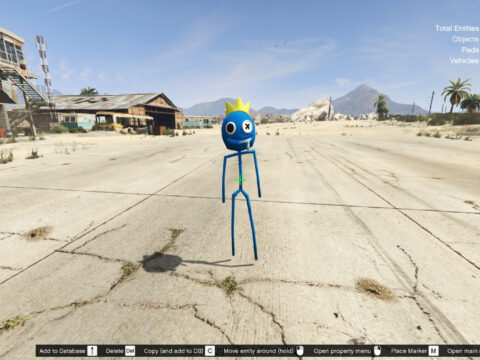 Very Skinny Blue Rainbow Friends [Add-On Ped] V1.0