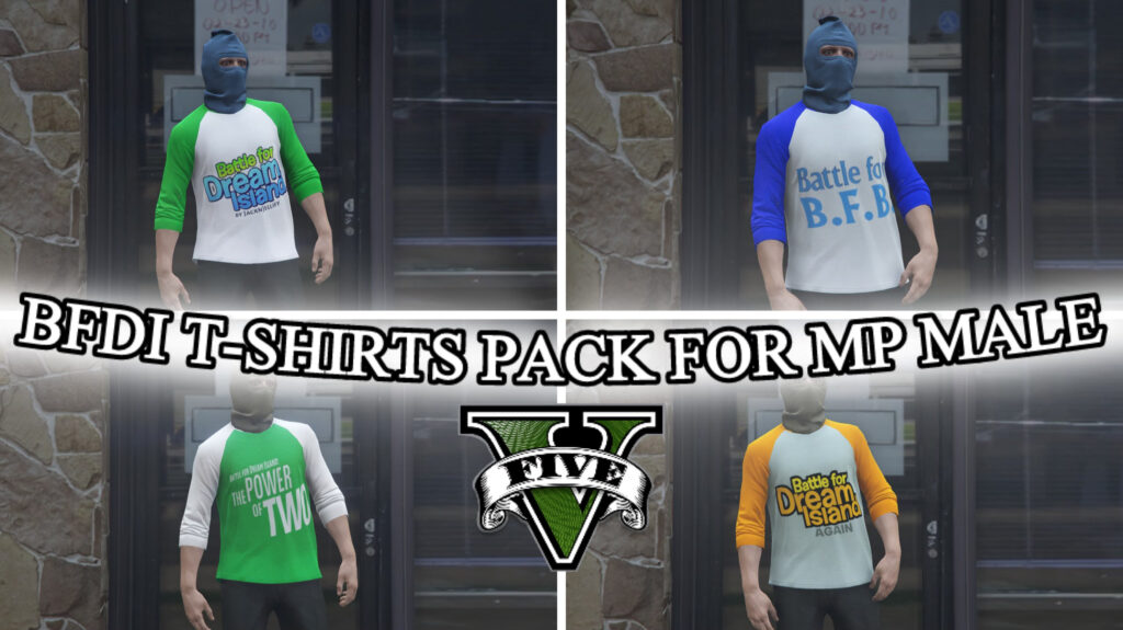 BFDI T-shirts Pack For Mp males GTA V 1.0