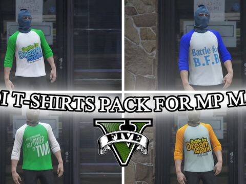 BFDI T-shirts Pack For Mp males GTA V 1.0