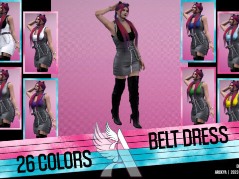 Belt Dress - MP Female - Textures