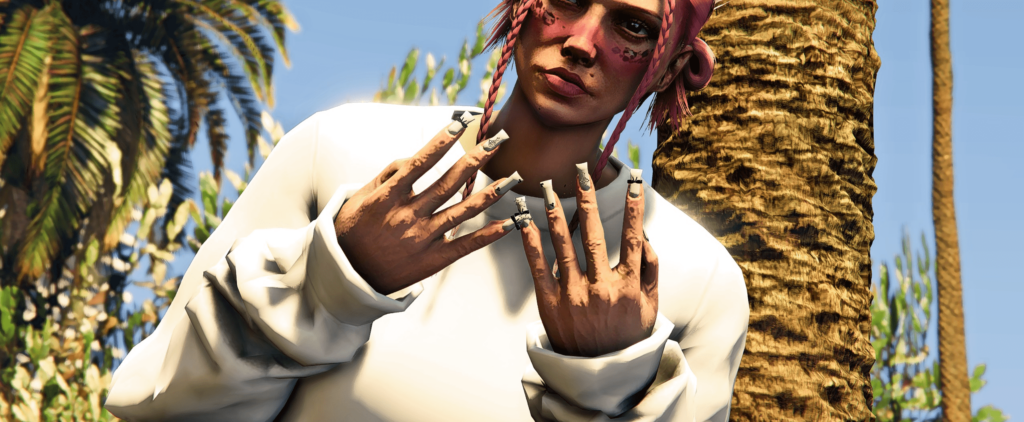 Bow Duck Nails For MP Female 1.0