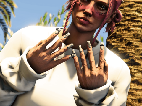 Bow Duck Nails For MP Female 1.0
