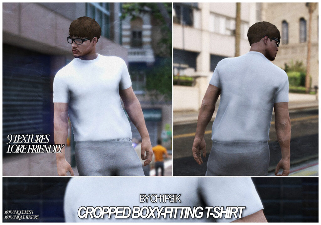 Boxy-fitting Slim T-shirt [MP Male] V1.1