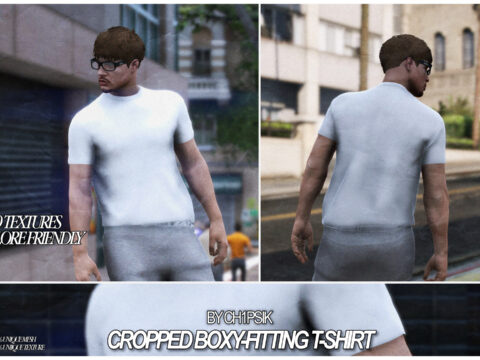 Boxy-fitting Slim T-shirt [MP Male] V1.1