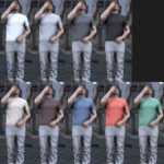 Boxy-fitting Slim T-shirt [MP Male] V1.1