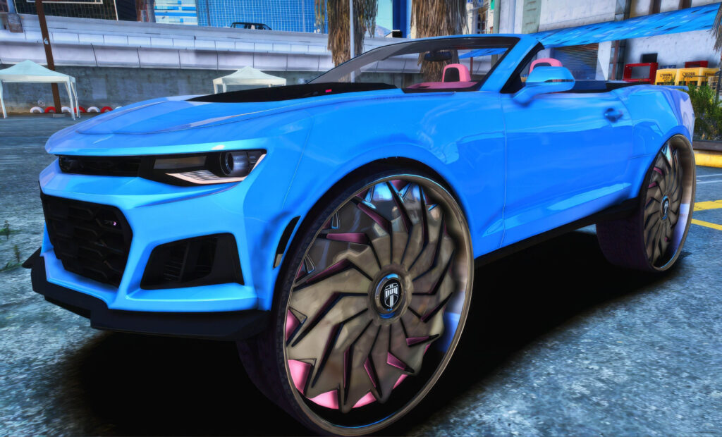 Chevrolet Camaro ZL1 Convertible On 32 Inch Dubs – GTA 5 mod