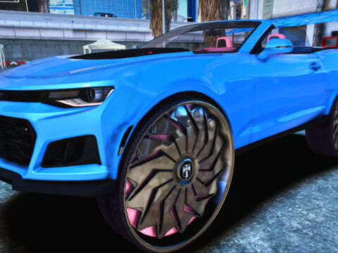 Chevrolet Camaro ZL1 Convertible On 32 Inch Dubs