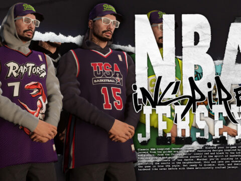Classic NBA-Inspired Jersey+Hoodie Combo 1.0
