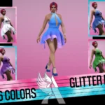 Glitter Dress - MP Female - Textures