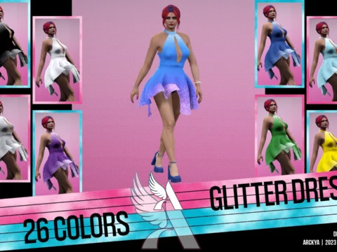 Glitter Dress - MP Female - Textures