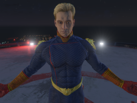 Homelander W/Cloth Physics