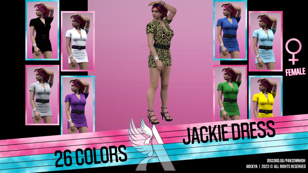Jackie Dress - MP Female - Textures