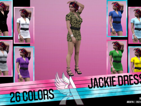 Jackie Dress - MP Female - Textures
