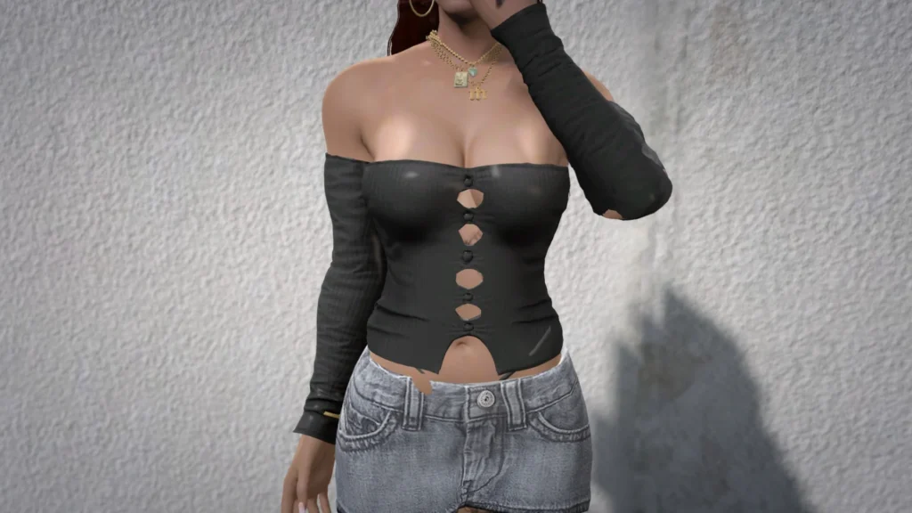 Knit Crop Top for MP Female