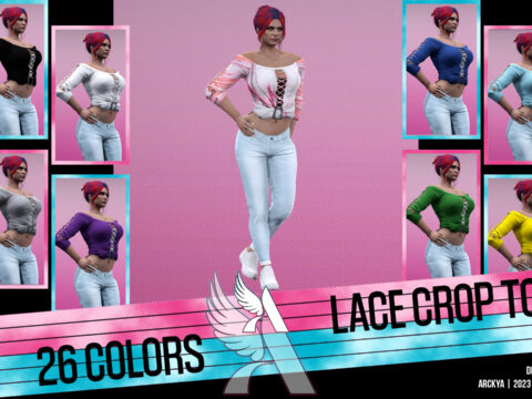 Lace Crop - Mp Female - Texture