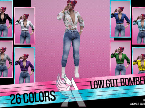 Low Cut Bombers - MP Female - Textures