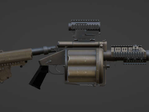 M32A1 MSGL [EFT, Replace, Custom Ammo] V1.0