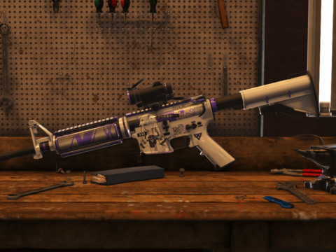 M4a1 Gray raven XXI [Animated - FiveM / SP] V1.0