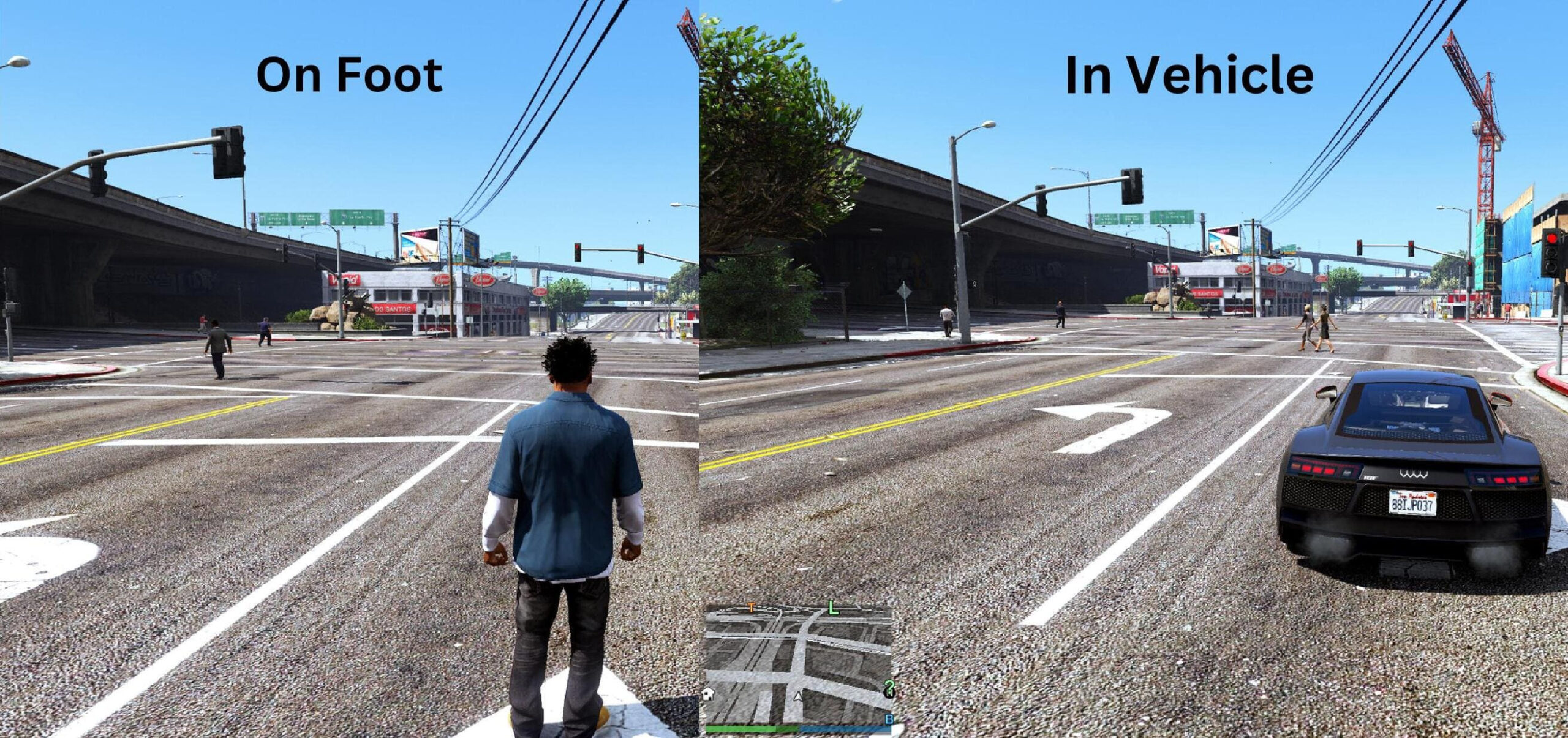 Mini-Map Disabled On Foot V1.0 – GTA 5 mod