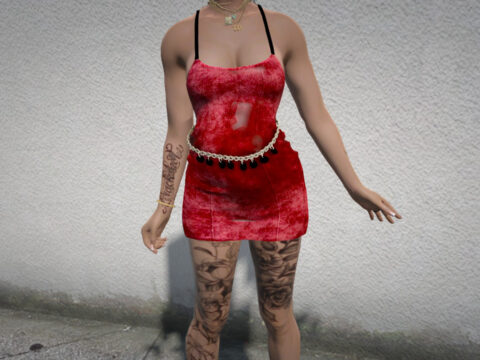 Pregnancy Belly Chain Dress for MP Female