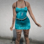 Pregnancy Belly Chain Dress for MP Female3