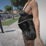 Pregnancy Belly Chain Dress for MP Female6