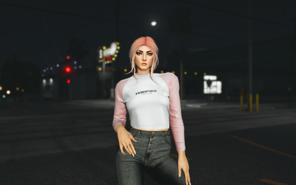 Raglan crop tee for MP Female
