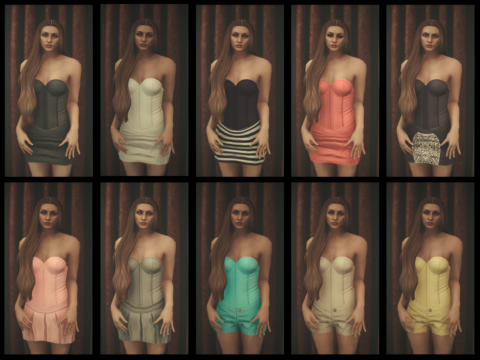 Recolored corset and skirt with tights for MP female 2.0