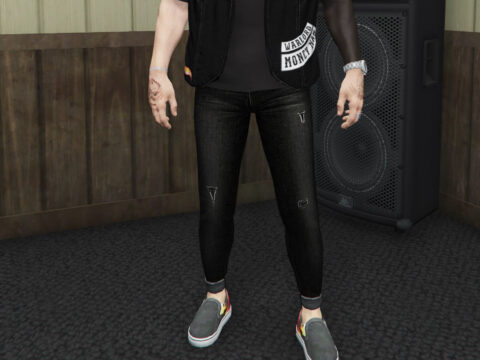 Rolled Up Skinny Jeans | High Quality | MP Male | 8 x Colours [Add-on | Replace | Fivem] V1.0