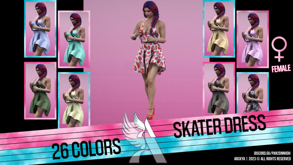 Skater Dress - MP Female - Textures