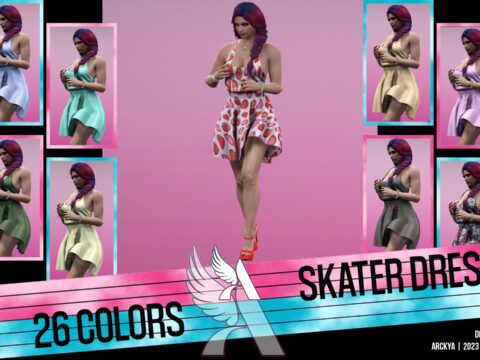 Skater Dress - MP Female - Textures