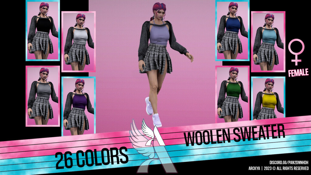 Woolen Sweater - MP Female - Textures – GTA 5 mod