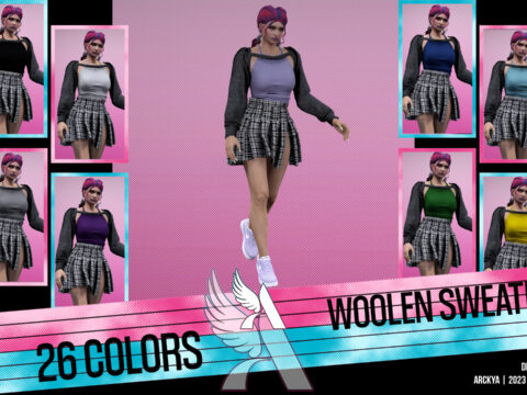 Woolen Sweater - MP Female - Textures