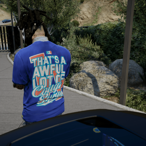 Awful cough syrup shirts MP Male/Franklin – GTA 5 mod