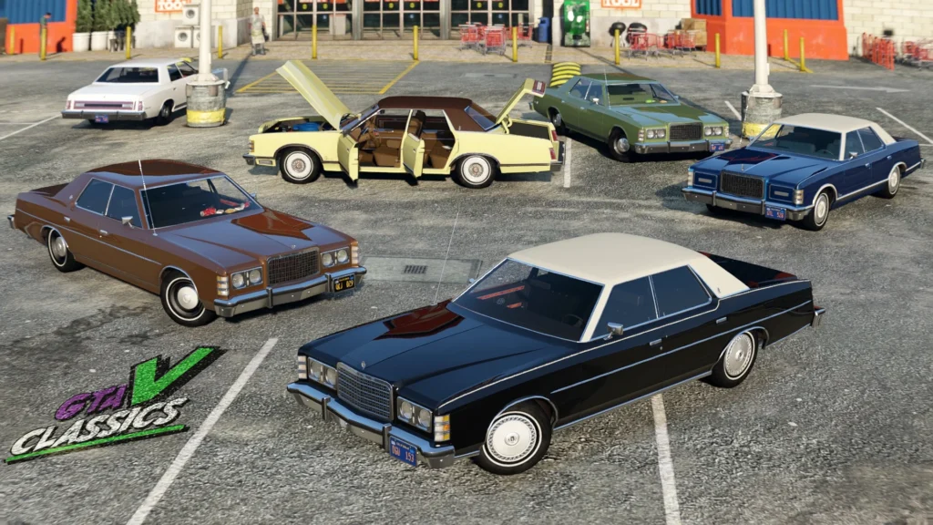 1975 Ford Sedan Pack [Add-On | Extras | LODs | VehfuncsV] V1.0