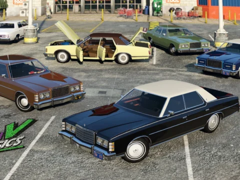 1975 Ford Sedan Pack [Add-On | Extras | LODs | VehfuncsV] V1.0