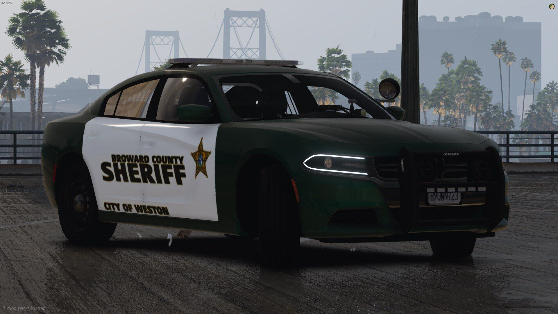 2018 Dodge Charger Broward County Sheriff's Office – GTA 5 mod