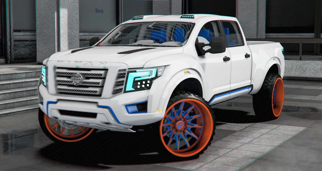 2018 Nissan Titan Custom Lifted on Offroad Forgiatos