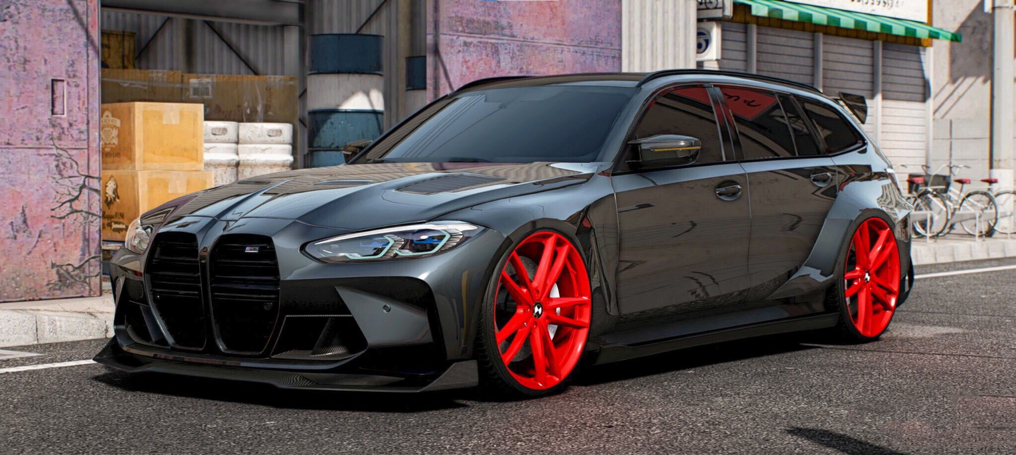 BMW M3 Touring Widebody Props – GTA 5 mod