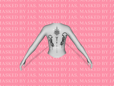 Beautiful Back Tattoo for Female