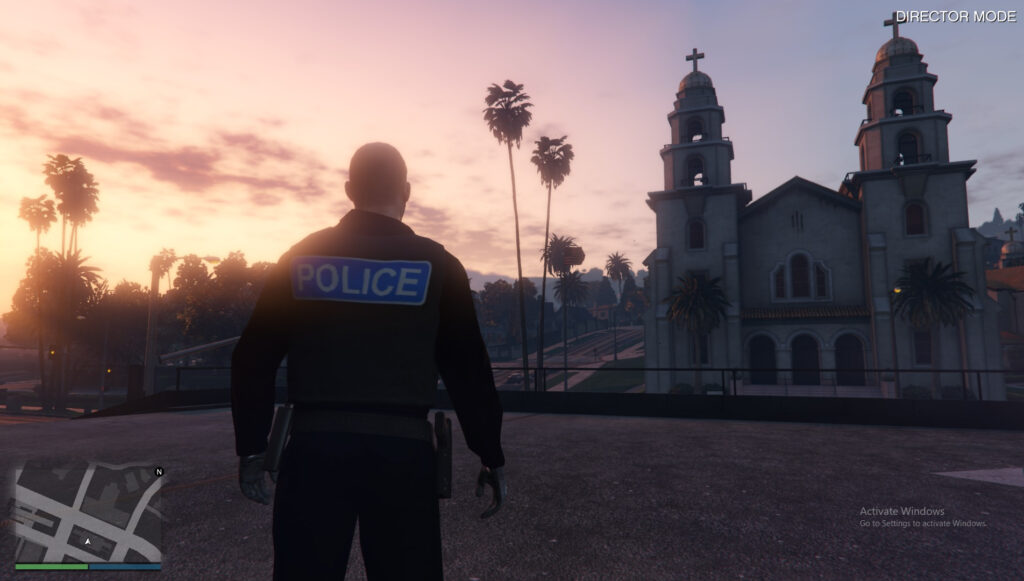 British Police officer texture